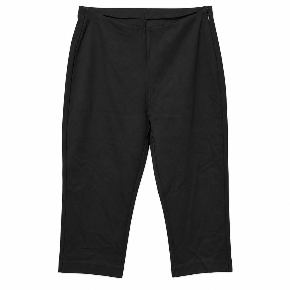 Everlane Capri Pants Women S Black Organic Cotton Modal Stretch Slim Casual NWOT
